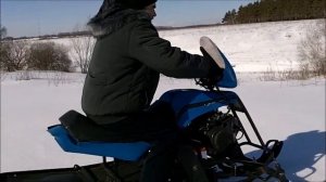 Ларвен   снегоход без управляемых лыж и МИКС в классическом исполнении