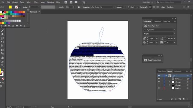 How to Import Text Into a Path or Shape in Illustrator CC 2017 смотреть онлайн