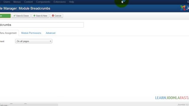 Joomla 3 Basics For Absolute Beginners - Creating breadcrumbs смотреть онлайн
