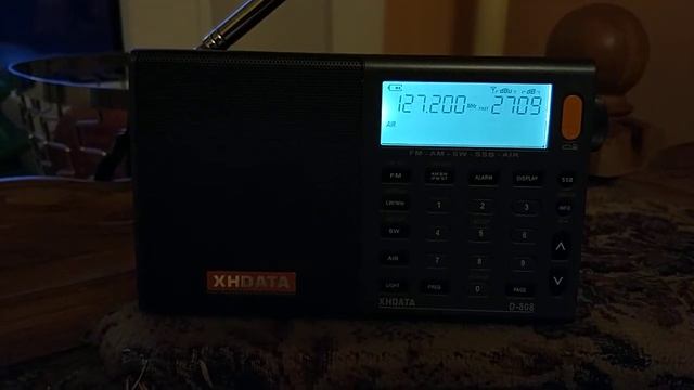 XHDATA D-808. Авиадиапазон. Москва контроль 127,2Mhz смотреть онлайн