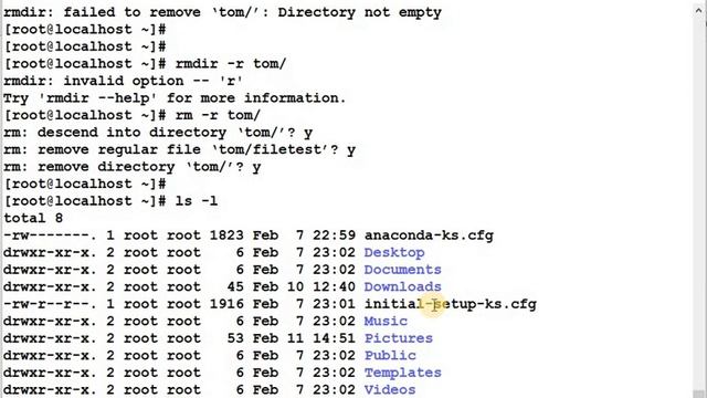 How to work with directories in redhat Linux creation, deletion and updating directories смотреть онлайн