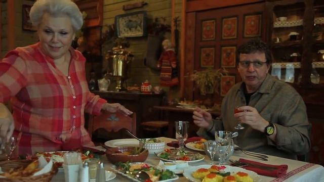 Михаил Ширвиндт в гостях у Елены Маньенан в лучшем Отеле Ресторане "Частный визит". смотреть онлайн