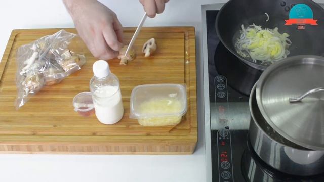 Фетучини с грибами смотреть онлайн