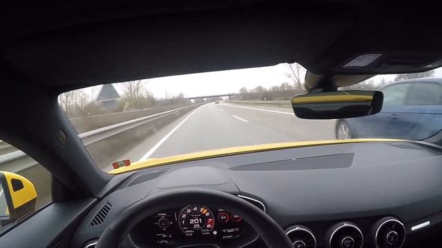 Audi TT RS POV Sport Exhaust Sound Autobahn 400hp 2018 TTRS 8S