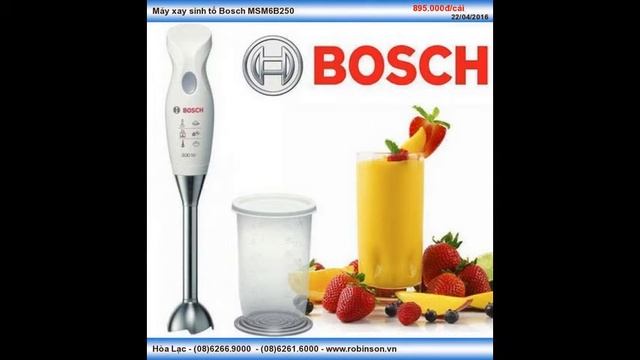 Máy xay sinh tố công suất 450W - Bosch MSM6B250 смотреть онлайн