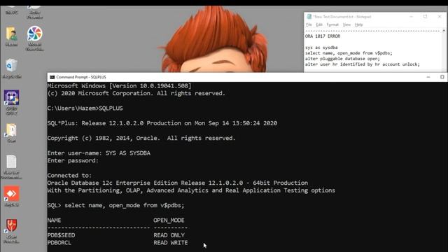 ORA-01017 Invalid Username/Password when connecting to 12C database - خطأ في اتصال بيانات اوراكل смотреть онлайн
