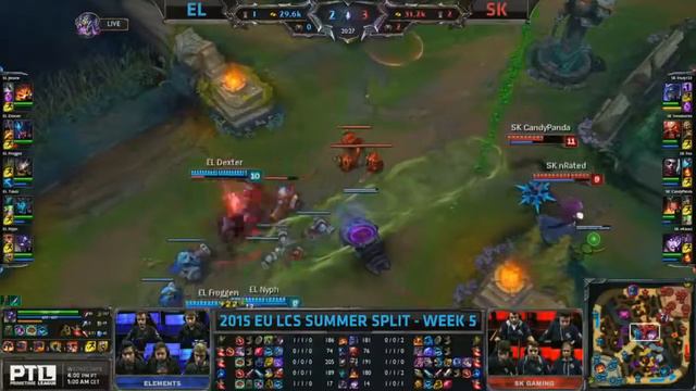 EL vs SK - League Of Legends - EU LCS 2015 Summer W5D1 смотреть онлайн