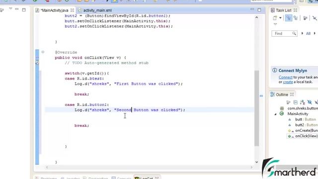 [OBSOLETE] Android Tutorial : Button Part - 3 Method - 1 OnClickListener смотреть онлайн