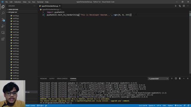 Make Handwritten Assignments Using Python | Convert Text To Handwritten | In 2 lines of code смотреть онлайн