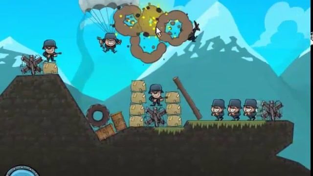 Artillery Rush game Walkthrough levels 1-15 смотреть онлайн