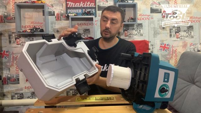 Портативный беспроводной пылесос Makita DVC750L смотреть онлайн