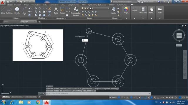 Parte de Motor- Ejercicio AutoCAD 2016 2017 смотреть онлайн
