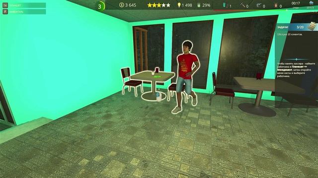 ПЕРВЫЕ ПОСЕТИТЕЛИ И РАБОТА ЗА КАССОЙ ↔ Cafe owner simulator #2 смотреть онлайн