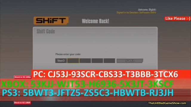 Borderlands 2 Golden Key Shift Codes Weekend Code PC, XBOX 360, PS3, MAC смотреть онлайн