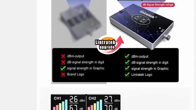 Четырехдиапазонный усилитель сотовой связи Lintratek смотреть онлайн