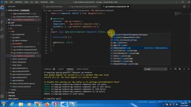 Render Datepicker in ag grid with Angular 9 смотреть онлайн