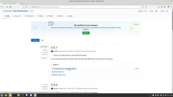 Установка плагина (источника) «OBS Linux browser» для OBS Studio в дистрибутивах Linux.