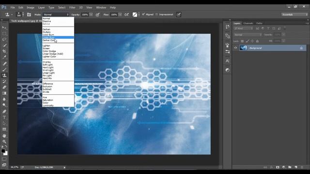 How to select "dots" pattern at the "Pattern Stamp Tool" and apply it to the image in Photoshop смотреть онлайн