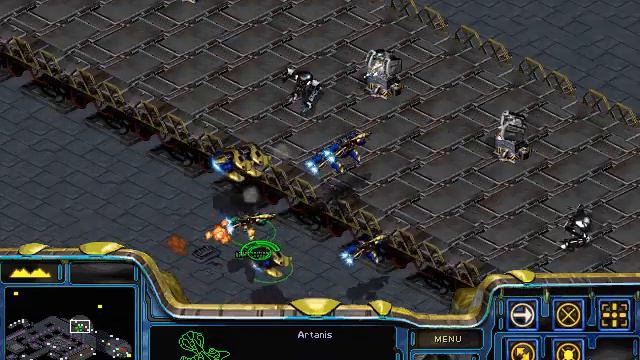 Starcraft Brood War (original version) Protoss mission 05 The Battle of Braxis Speedrun смотреть онлайн