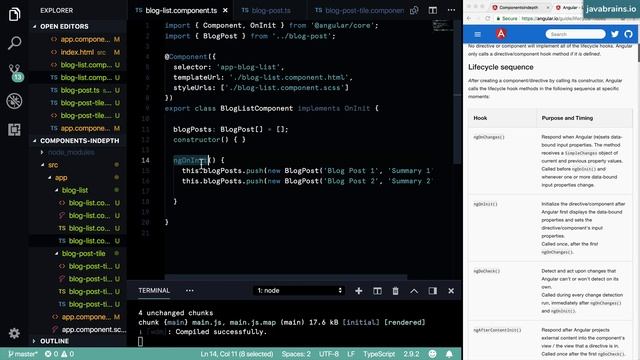Angular Components In Depth 7 - Life Cycle Hooks смотреть онлайн