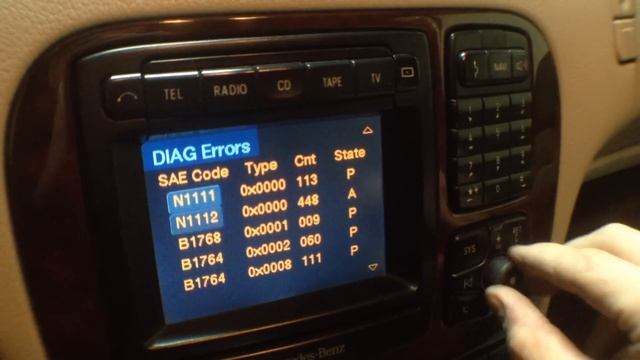 Mercedes-Benz S320 (W220) делаем Reset команд