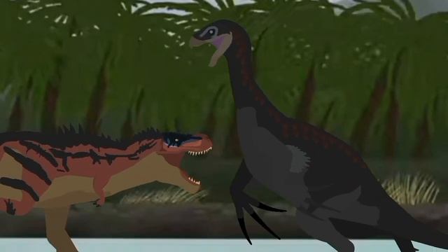 tarbosaurus vs therizinosaurus stick stick nodes pro dinosaurs battles season 2 EP 3 смотреть онлайн