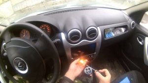 Замена ламп подсветки кнопок Логан Сандеро