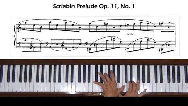 Scriabin 24 Preludes Op. 11, No. 1 in C major Piano Tutorial смотреть онлайн