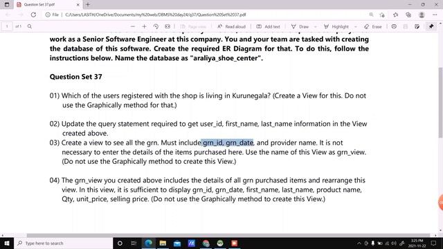 Data Base Task 37 | Change a Previously Created SQL View. | 1st Year | Java Institute смотреть онлайн