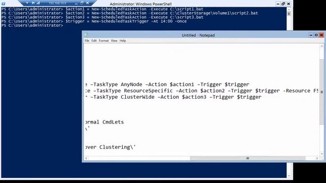 Configure Clustered Scheduled Tasks with Powershell on Windows Server 2012 R2 смотреть онлайн
