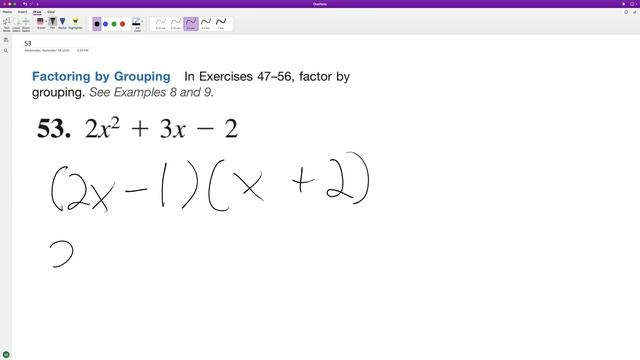 factor 2x^2 + 3x - 2 смотреть онлайн