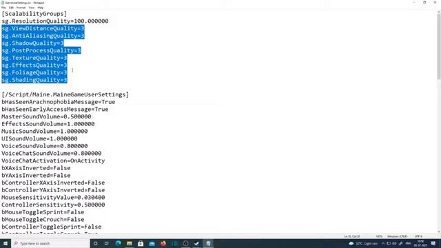 INCREASE YOUR FPS IN GROUNDEDTHEGAME FOR LOW SPEC PC - EDITING CONFIGURATION FILES