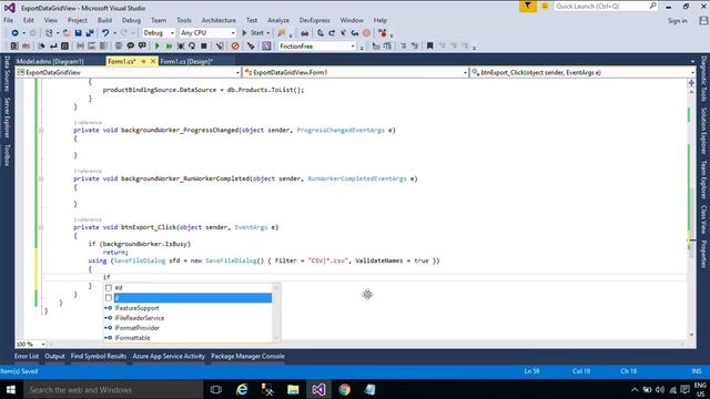 C# Tutorial - How to Export DataGridView to CSV File | FoxLearn смотреть онлайн
