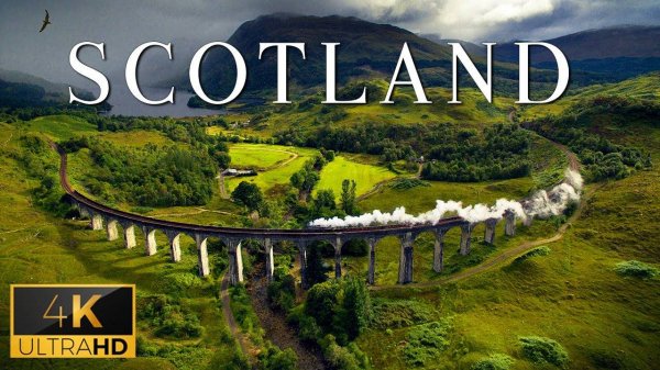 FLYING OVER SCOTLAND 4K (UHD) - Relaxing Music Along With Beautiful Nature Videos - 4K Video