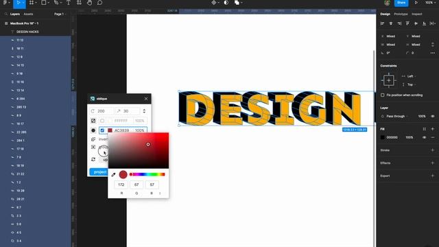 How to create 3d text in figms || 3d text effect in figma || Design Hacks смотреть онлайн