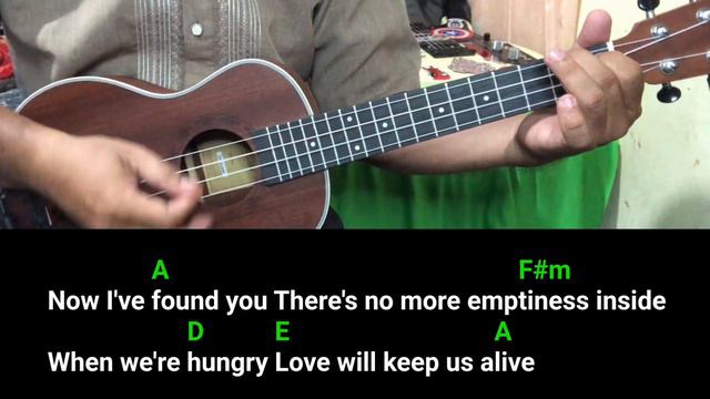 Love Will Keep Us Alive (Eagles) ukulele cover song, chords and lyrics смотреть онлайн