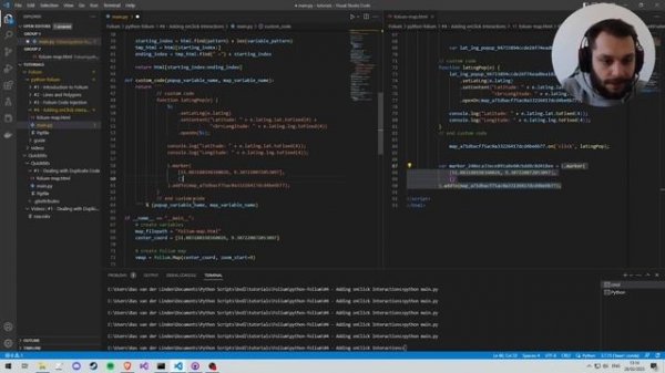 Python Folium #4 - Adding onClick Interactions