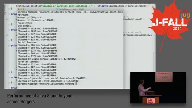 J-Fall 2014 Speaker Jeroen Borgers - Performance van Java 8 en verder смотреть онлайн