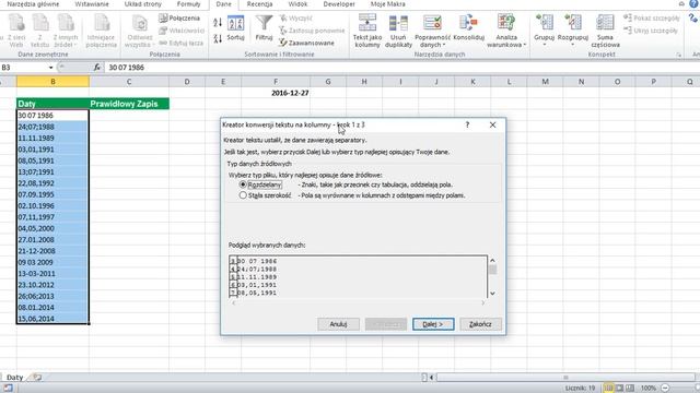 Excel - Naprawa Błędnie Zapisanych Dat смотреть онлайн