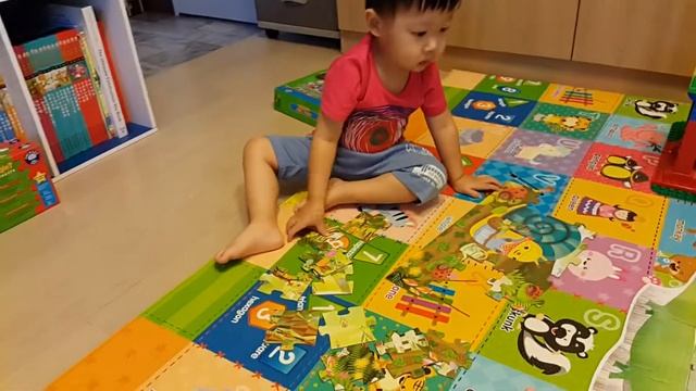 Ethan玩DJECO 24pieces 蝸牛拼圖♡2y5m смотреть онлайн