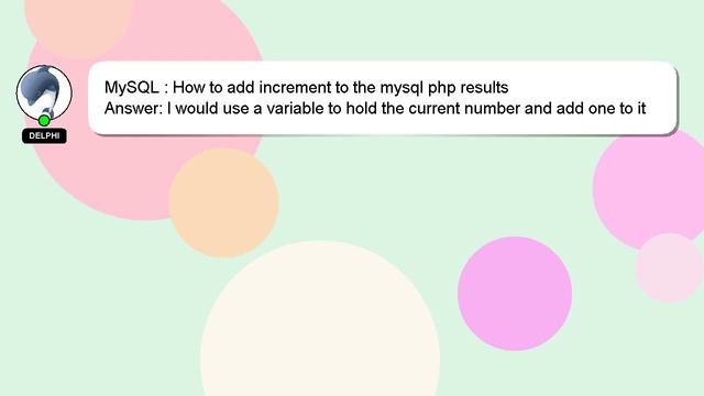 MySQL : How to add increment to the mysql php results смотреть онлайн