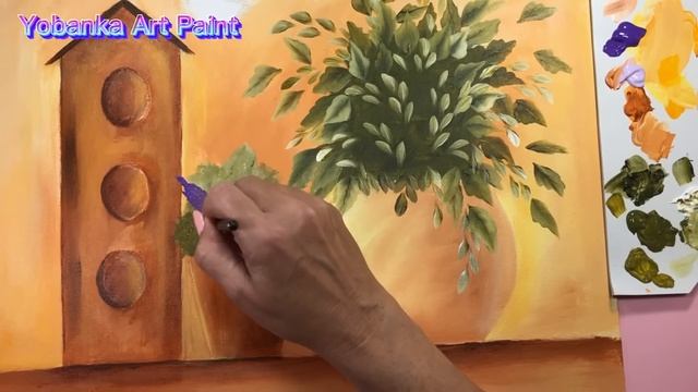 Pintando flores / Tutorial fácil para principiantes смотреть онлайн
