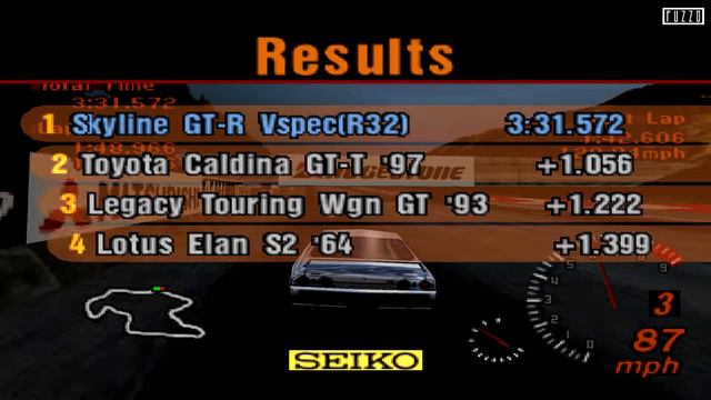 Gran Turismo 2 - 1993 Nissan Skyline GT-R V-Spec смотреть онлайн
