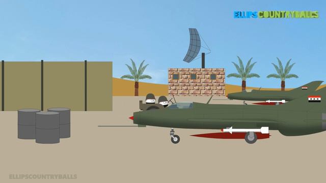 Iraq Iran War Countryballs