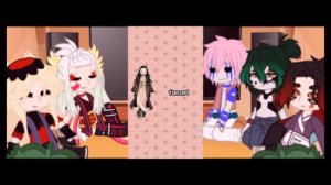 •{ Реакция высших Лун на Незуко // Reaction Upper Moons to Nezuko }•