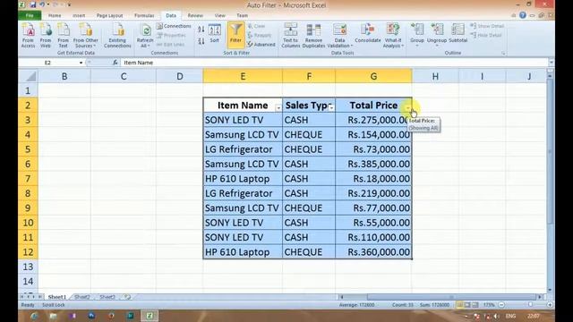MS Excel - Auto Filter смотреть онлайн
