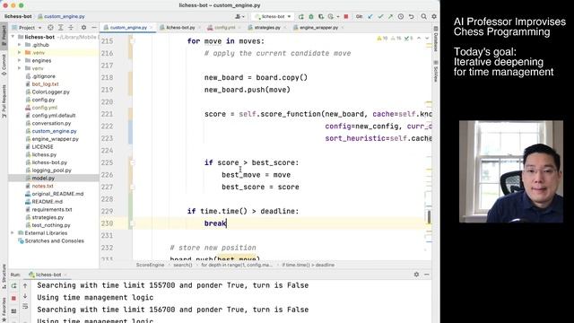 Time Management Prototype | AI Professor Improvises Some Chess Programming #7 смотреть онлайн