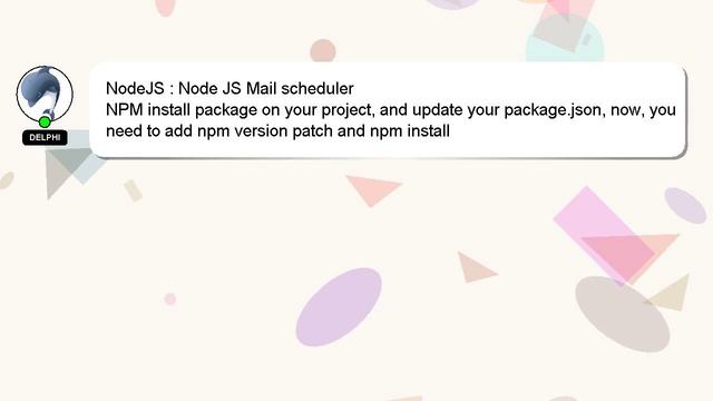 NodeJS : Node JS Mail scheduler смотреть онлайн