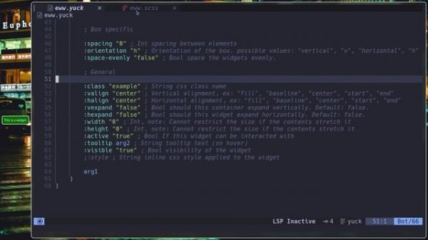 Create a Basic EWW widget | Hyprland | Arch Linux