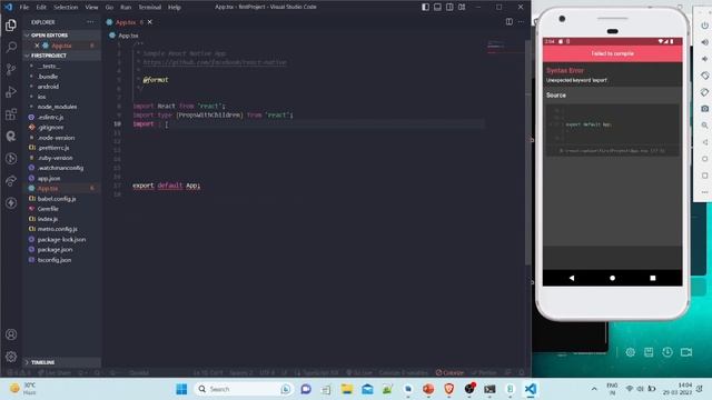 React Native Tutorial #02 First Program смотреть онлайн